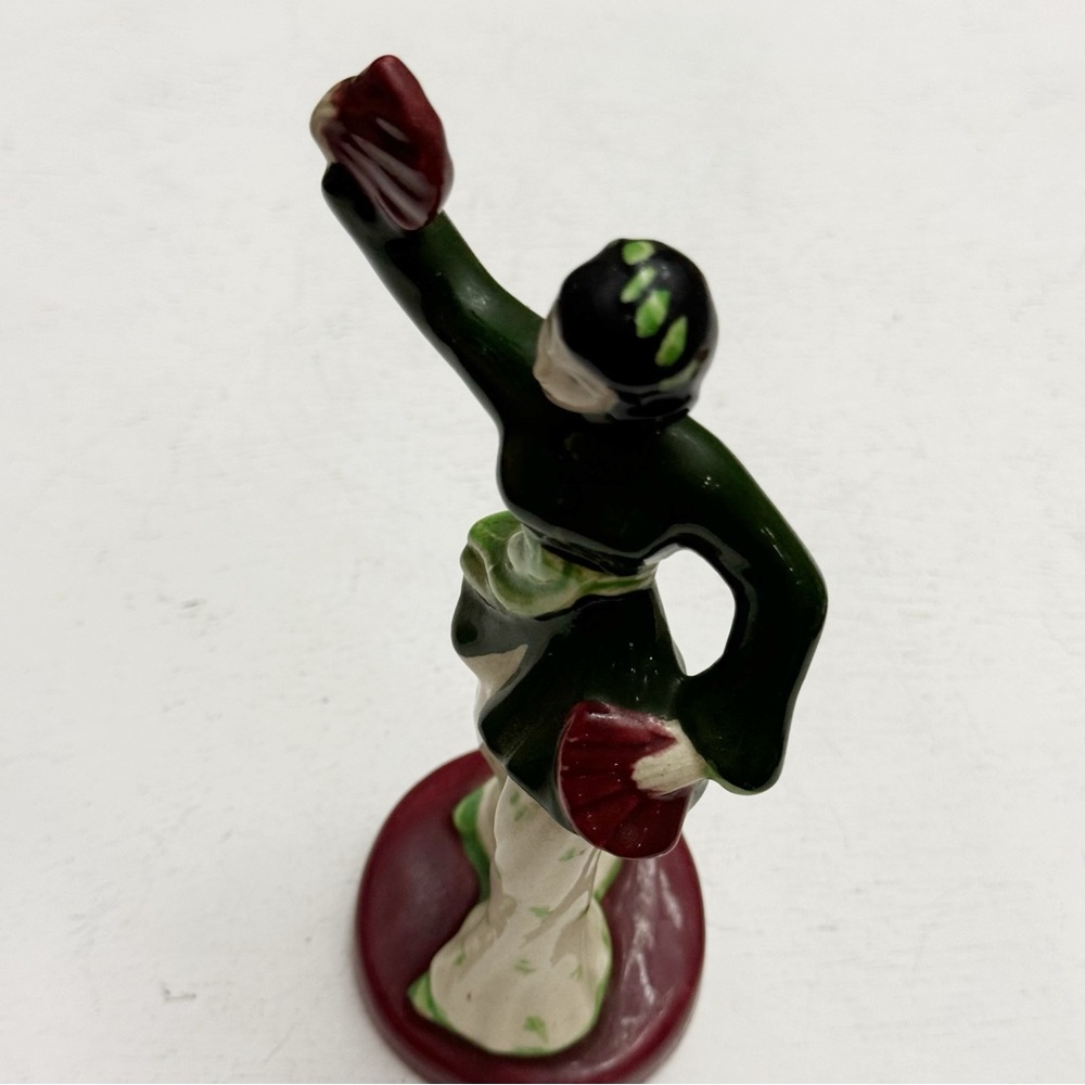 Stamped Copyright Laurel Japan Ceramic Dancer Figurine Cultural Dress Vintage Gl - Picture 7 of 12